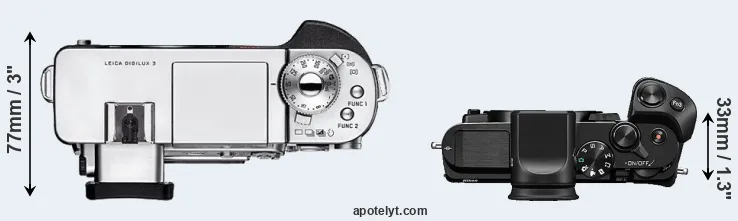 Compare Digilux 3 versus V3 top
