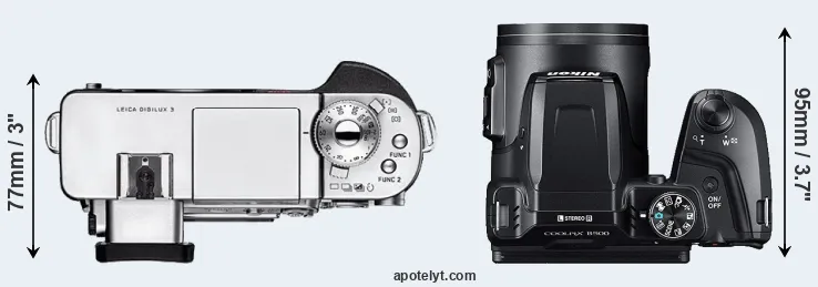 Compare Digilux 3 versus B500 top