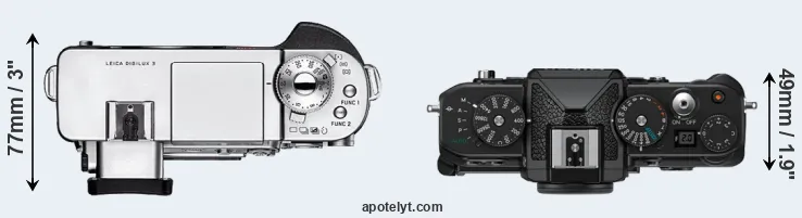 Compare Digilux 3 versus Zf top