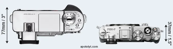 Compare Digilux 3 versus PEN-F top