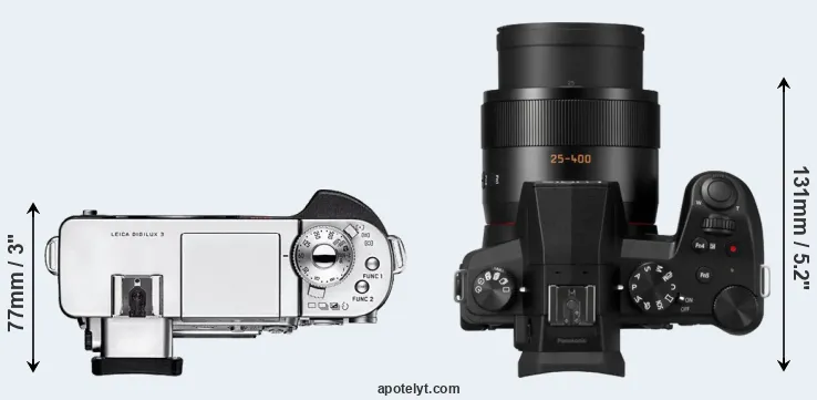 Compare Digilux 3 versus FZ1000 II top