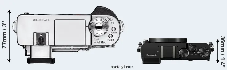 Compare Digilux 3 versus GM5 top