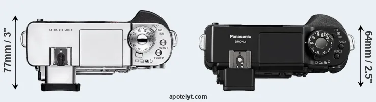 Compare Digilux 3 versus L1 top