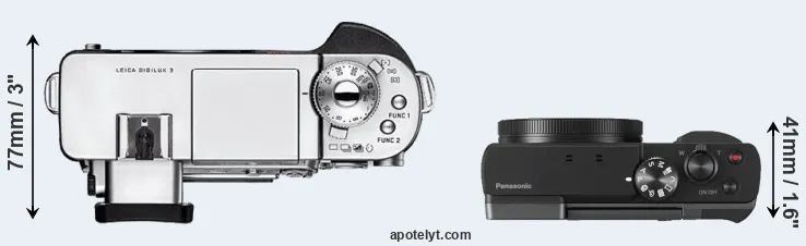 Compare Digilux 3 versus ZS70 top