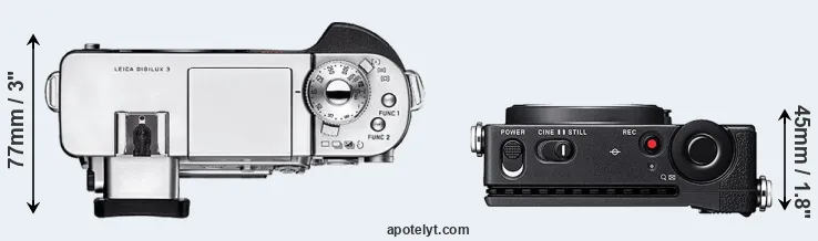 Compare Digilux 3 versus fp top