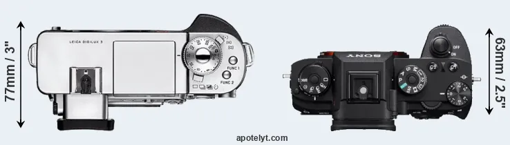 Compare Digilux 3 versus A9 top
