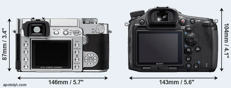 Comparison Digilux 3 or A99 II rear