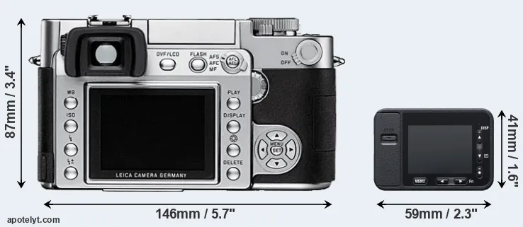 Comparison Digilux 3 or RX0 rear