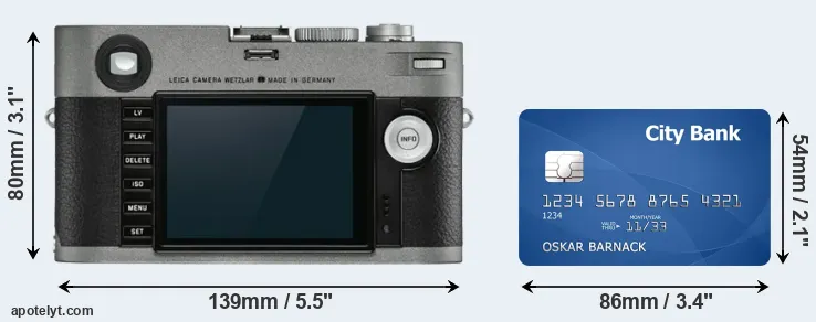 M-E Typ 240 and credit card rear side
