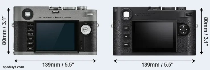 Comparison M-E Typ 240 or M11 rear