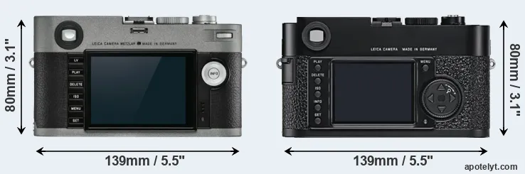 Comparison M-E Typ 240 or M9 rear