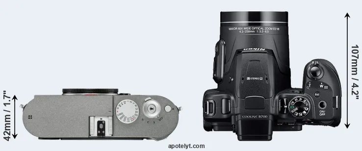 Compare M-E Typ 240 versus B700 top