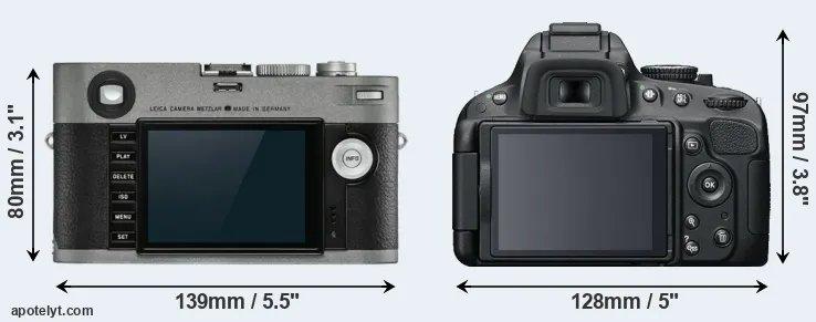 Comparison M-E Typ 240 or D5100 rear