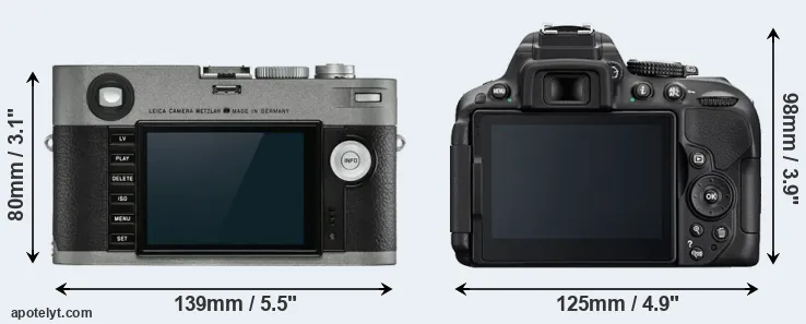 Comparison M-E Typ 240 or D5300 rear