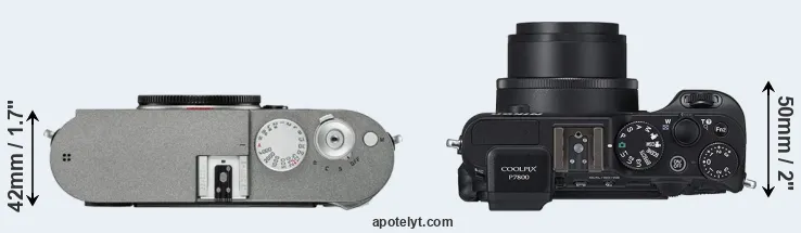 Compare M-E Typ 240 versus P7800 top