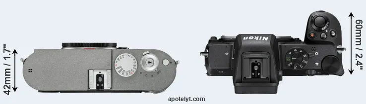 Compare M-E Typ 240 versus Z50 top