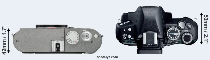 Compare M-E Typ 240 versus E-410 top