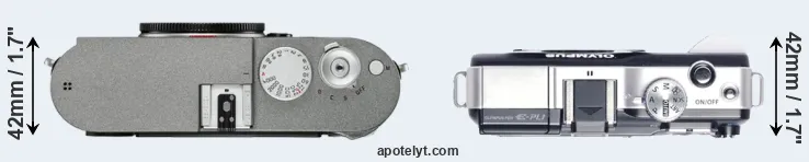 Compare M-E Typ 240 versus E-PL1 top