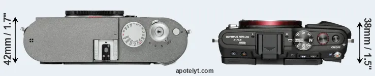 Compare M-E Typ 240 versus E-PL6 top