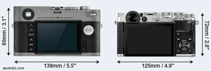 Comparison M-E Typ 240 or PEN-F rear