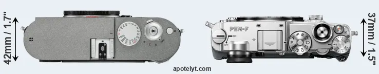 Compare M-E Typ 240 versus PEN-F top