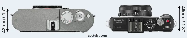 Compare M-E Typ 240 versus LX7 top