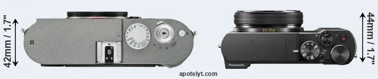 Compare M-E Typ 240 versus TZ100 top