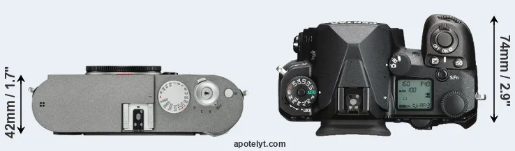 Compare M-E Typ 240 versus K-3 III top