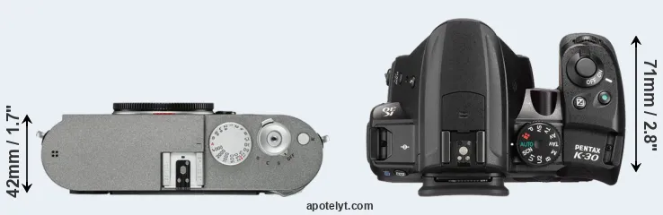 Compare M-E Typ 240 versus K-30 top