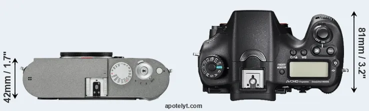 Compare M-E Typ 240 versus A77 II top