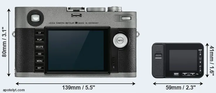 Comparison M-E Typ 240 or RX0 II rear