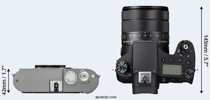 Compare M-E Typ 240 versus RX10 IV top