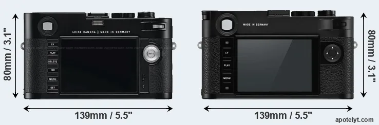 Comparison M Typ 240 or M10-P rear