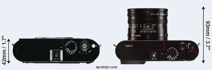 Compare M Typ 240 versus Q Typ 116 top