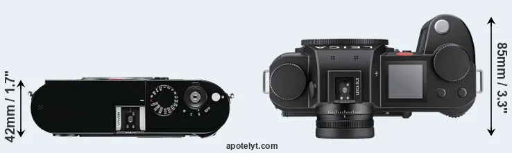 Compare M Typ 240 versus Leica SL3 top