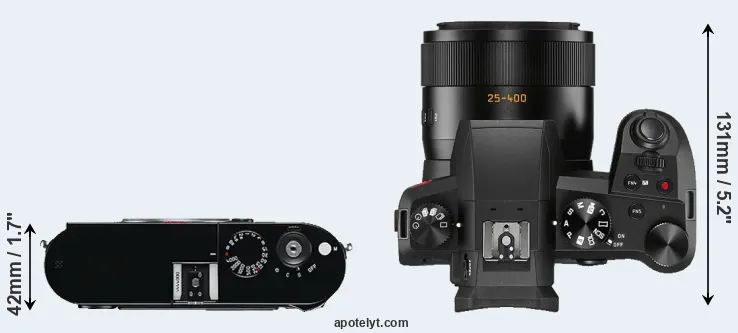 Compare M Typ 240 versus V-LUX 5 top