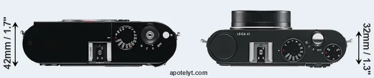 Compare M Typ 240 versus X1 top