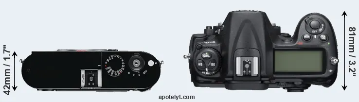 Compare M Typ 240 versus D300S top