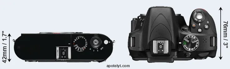Compare M Typ 240 versus D3300 top