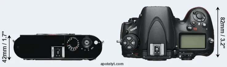 Compare M Typ 240 versus D800E top