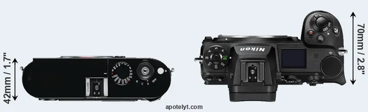 Compare M Typ 240 versus Z6 II top