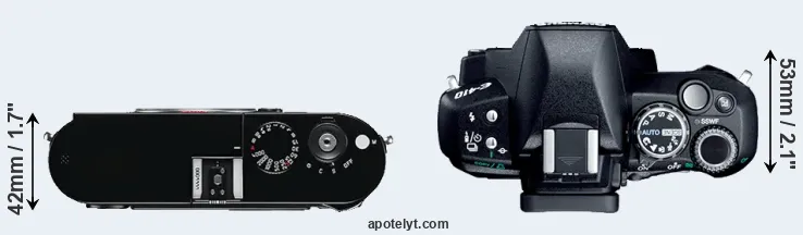 Compare M Typ 240 versus E-410 top