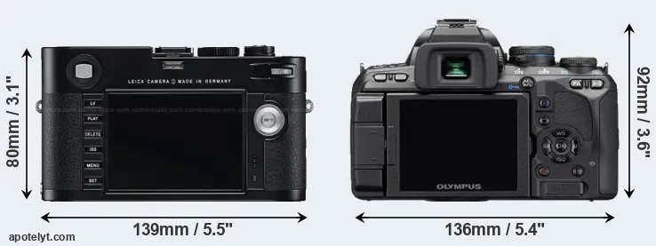 Comparison M Typ 240 or E-510 rear