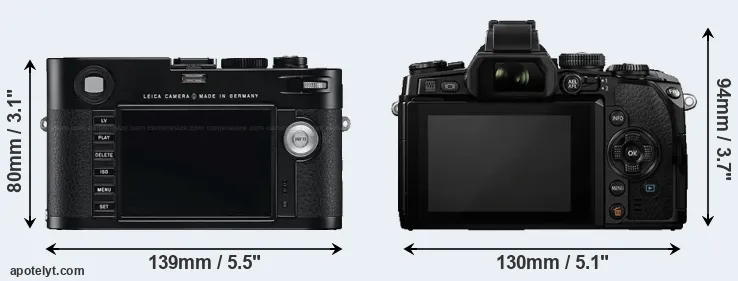 Comparison M Typ 240 or E-M1 rear