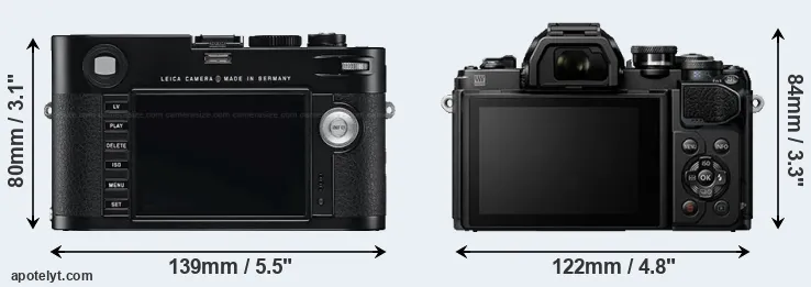 Comparison M Typ 240 or E-M10 III rear