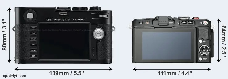 Comparison M Typ 240 or E-PL6 rear