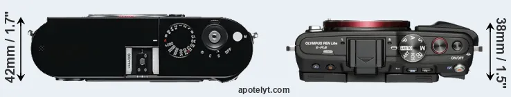 Compare M Typ 240 versus E-PL6 top