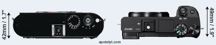 Compare M Typ 240 versus A6300 top