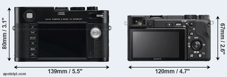 Comparison M Typ 240 or A6400 rear