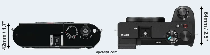 Compare M Typ 240 versus A6700 top